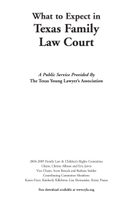 Texas Family Law Court What to Expect in A Public Service Provided By