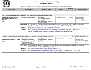 Schedule of Proposed Action (SOPA) 04/01/2014 to 06/30/2014 Fremont-Winema National Forest