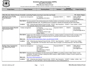 Schedule of Proposed Action (SOPA) 10/01/2014 to 12/31/2014 White Mountain National Forest