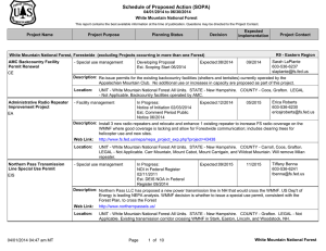 Schedule of Proposed Action (SOPA) 04/01/2014 to 06/30/2014 White Mountain National Forest