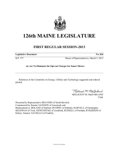 126th MAINE LEGISLATURE  FIRST REGULAR SESSION-2013