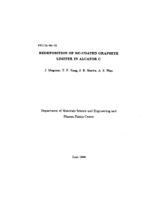 REDEPOSITION  OF  SiC-COATED  GRAPHITE J.
