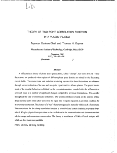 FUNCTION Teymour  Boutros-Ghali  and  Thomas  H. ... ) IN  A  VLASOV  PLASMA