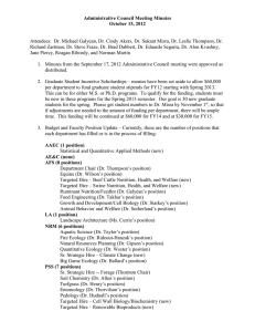 Administrative Council Meeting Minutes October 15, 2012