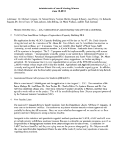 Administrative Council Meeting Minutes June 18, 2012