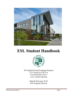 ESL Student Handbook