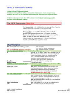 TNHE, TTU New Hire - Exempt