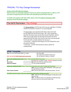 TPACHN, TTU Pay Change Nonexempt