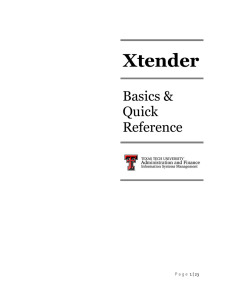 Xtender  Basics &amp; Quick