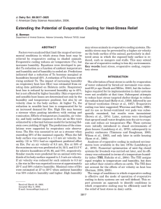 Extending the Potential of Evaporative Cooling for Heat-Stress Relief