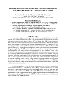 Evaluation of Advanced Dairy Systems Shade Tracker (ADS-ST) Fans and