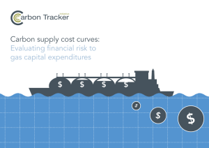 Carbon supply cost curves: Evaluating financial risk to gas capital expenditures arbon Tracker