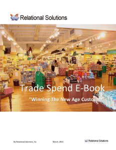 Trade Spend E-Book “Winning The New Age Customer”  By Relational Solutions, Inc