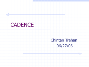 CADENCE Chintan Trehan 06/27/06