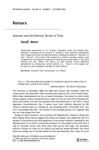 Remarx Geoff Mann Interests and the Political Terrain of Time