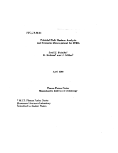 PFC/JA-89-11 Poloidal  Field  System  Analysis