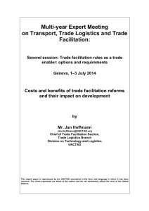 Multi-year Expert Meeting on Transport, Trade Logistics and Trade Facilitation: