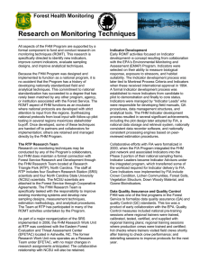 Research on Monitoring Techniques Forest Health Monitoring