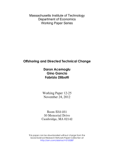 Working Paper 12-25 November 24, 2012 Massachusetts Institute of Technology