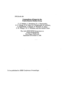 E. J. E.  C. IEEE PFC/JA-91-36