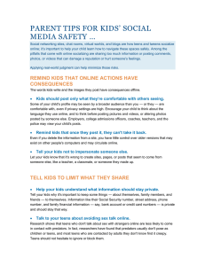 PARENT TIPS FOR KIDS’ SOCIAL MEDIA SAFETY …