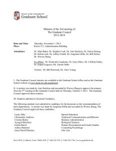 Minutes of the 3rd meeting of The Graduate Council 2013-2014