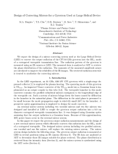 Design of Correcting Mirrors