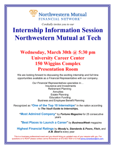 Internship Information Session Northwestern Mutual at Tech