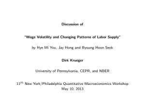 Discussion of \Wage Volatility and Changing Patterns of Labor Supply&#34;