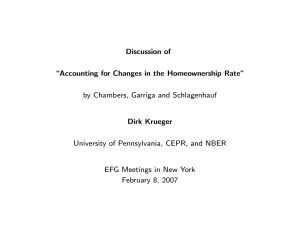 Discussion of \Accounting for Changes in the Homeownership Rate&#34;