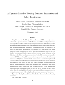 A Dynamic Model of Housing Demand: Estimation and Policy Implications