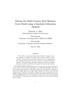 Solving the Multi-Country Real Business Cycle Model using a Smolyak-Collocation Method