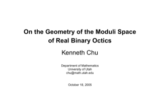 On the Geometry of the Moduli Space of Real Binary Octics