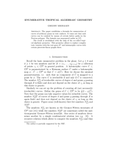 ENUMERATIVE TROPICAL ALGEBRAIC GEOMETRY