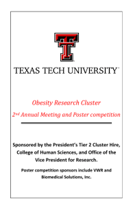 Obesity Research Cluster 2 Annual Meeting and Poster competition