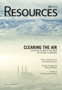 CLEARING THE AIR POLICIES TO MEET THE NEW US OZONE STANDARD