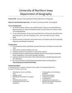 University of Northern Iowa Department of Geography