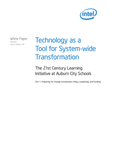 Technology as a Tool for System-wide Transformation The 21st Century Learning