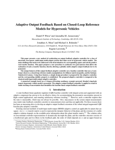 Adaptive Output Feedback Based on Closed-Loop Reference Models for Hypersonic Vehicles