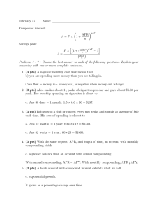 February 27 Name: Compound interest: