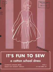 IT'S FUN TO SEW a school dress cotton