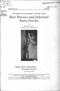 Best Dresses and Informal Party Frocks Oregon State Agricu1tura Extension Service