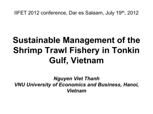 Sustainable Management of the Shrimp Trawl Fishery in Tonkin Gulf, Vietnam