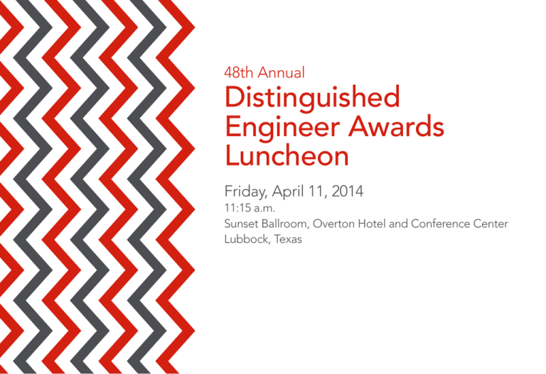 Distinguished Engineer Awards Luncheon 48th Annual