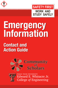 Emergency Information Contact and Action Guide