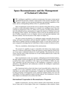 U Space Reconnaissance and the Management of Technical Collection Chapter 11
