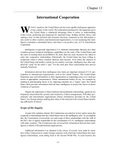 W International Cooperation Chapter 12