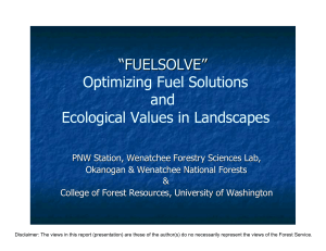 “FUELSOLVE” and Optimizing Fuel Solutions Ecological Values in Landscapes