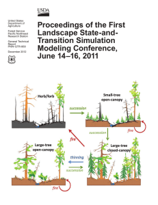 Proceedings of the First Landscape State-and- Transition Simulation