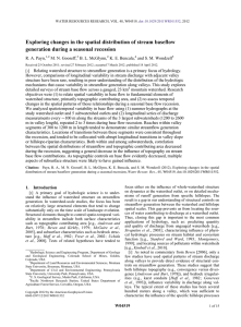 Exploring changes in the spatial distribution of stream baseflow